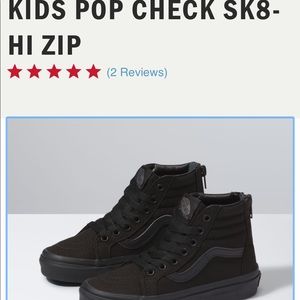 Vans Kids Pop Sk8-hi Zip